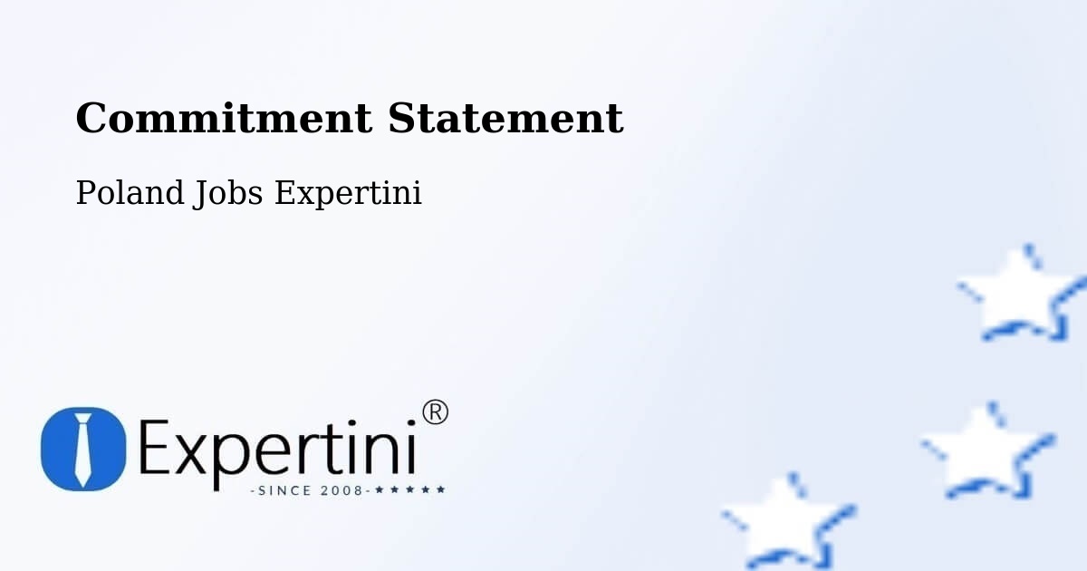 Corporate Commitment – Dźwierzuty - Poland Jobs Expertini